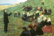 Anna Ancher et missionsmode oil painting on canvas
